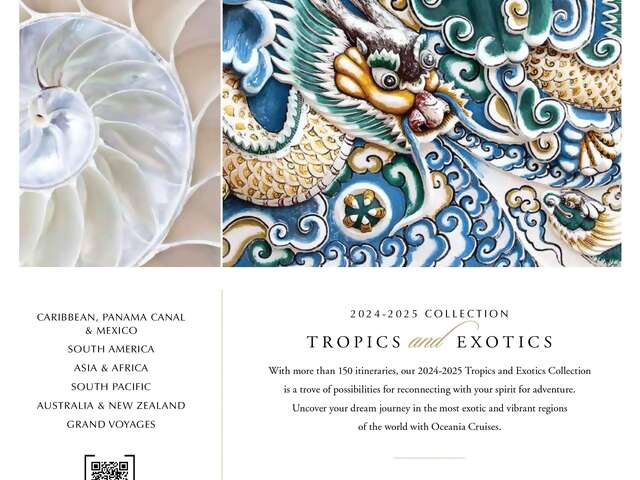 Exclusive Preview Event for Oceania's 2024-25 Tropics & Exotics Collection
