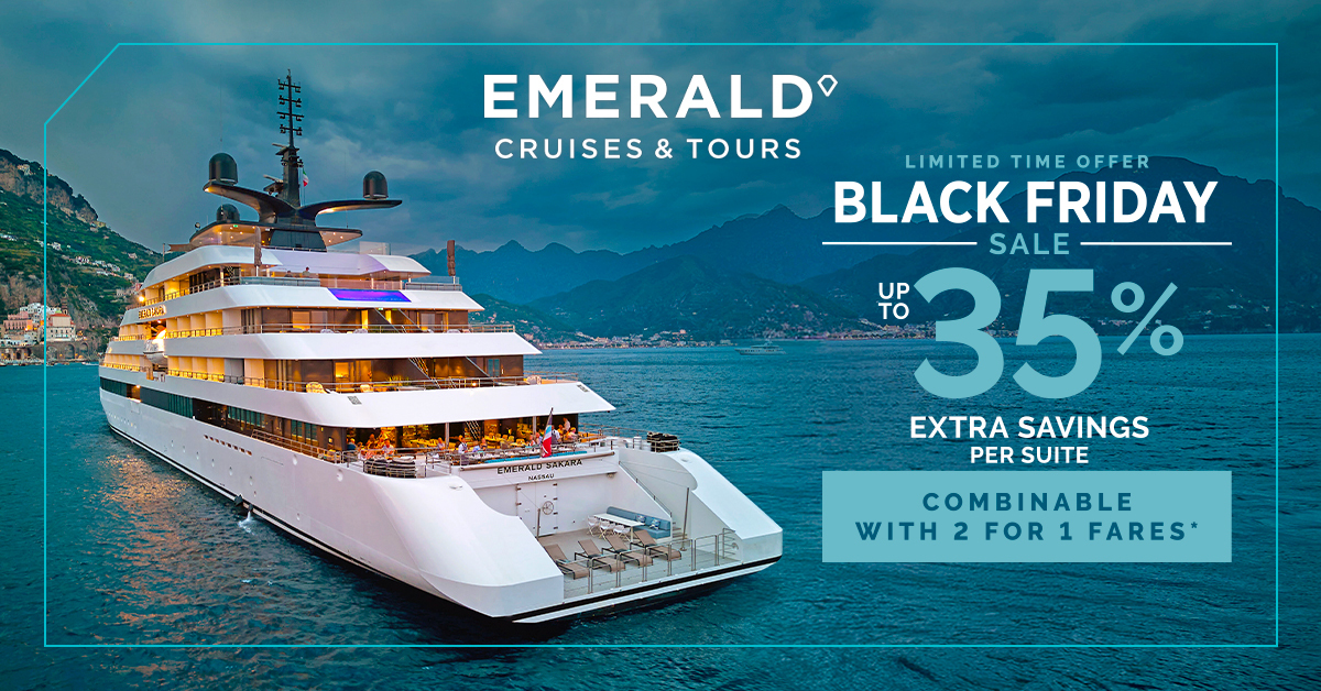 Emerald Cruises Black Friday Sale and Cyber Sale
