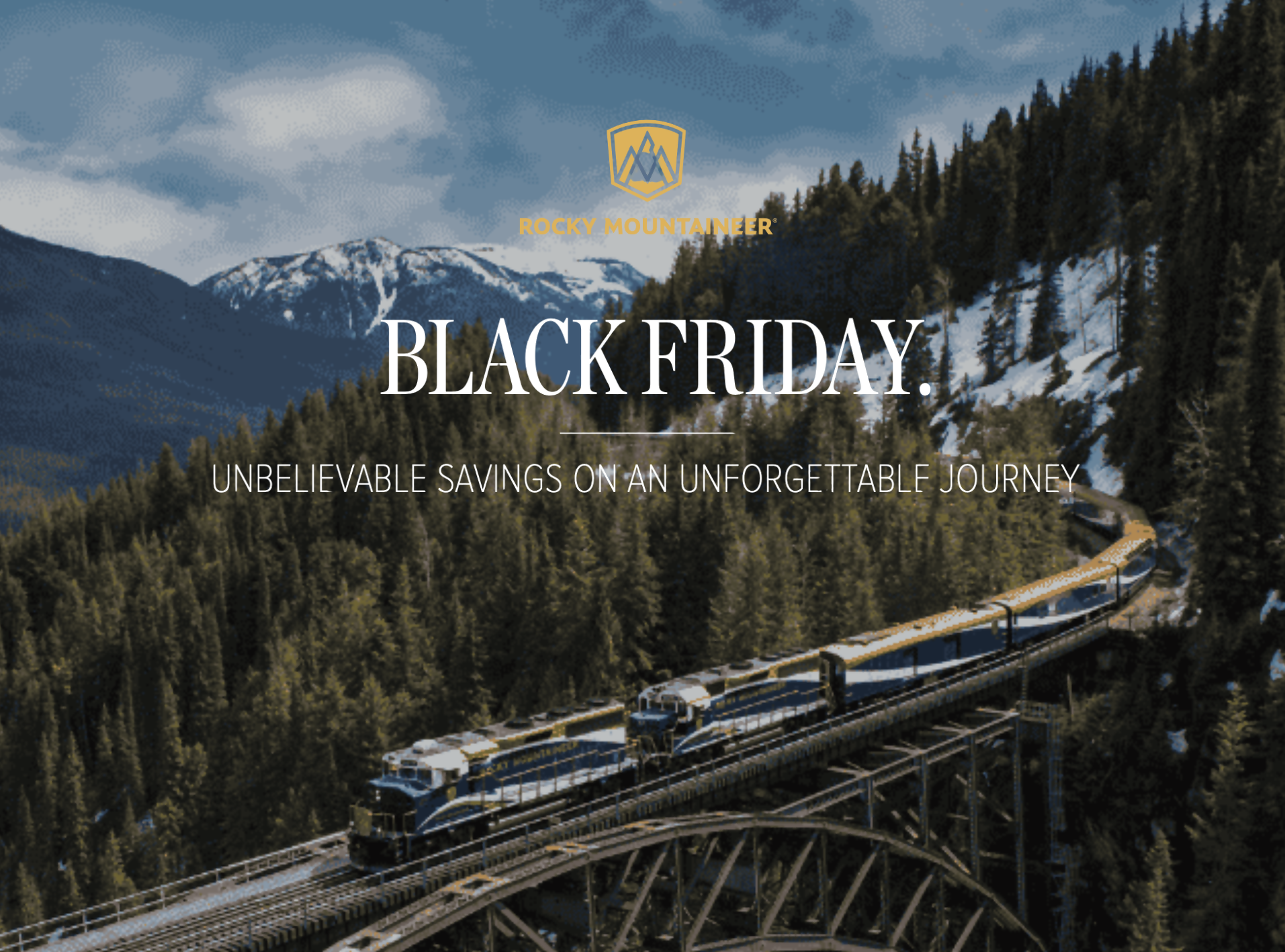 Rocky Mountaineer Black Friday Save Up to $1500 per Couple