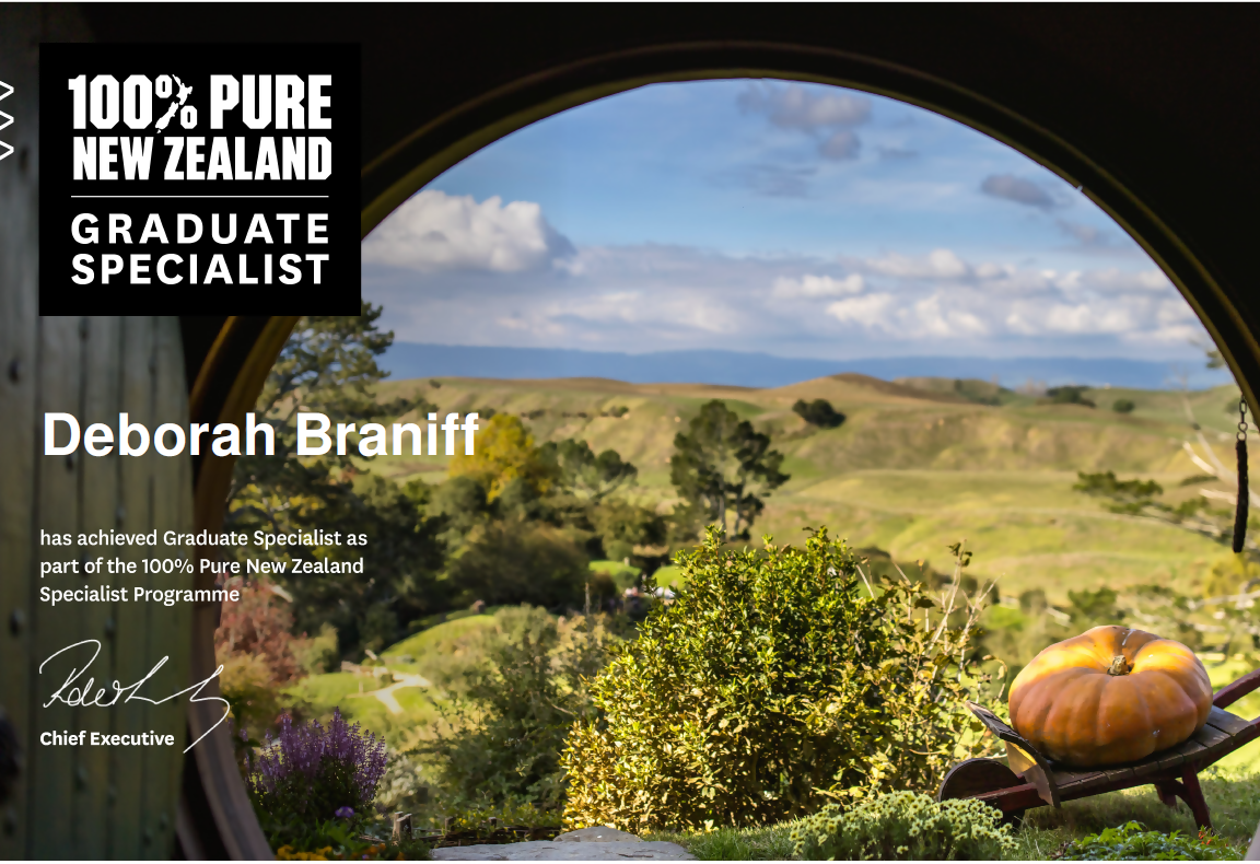 100% Pure New Zealand Specialist