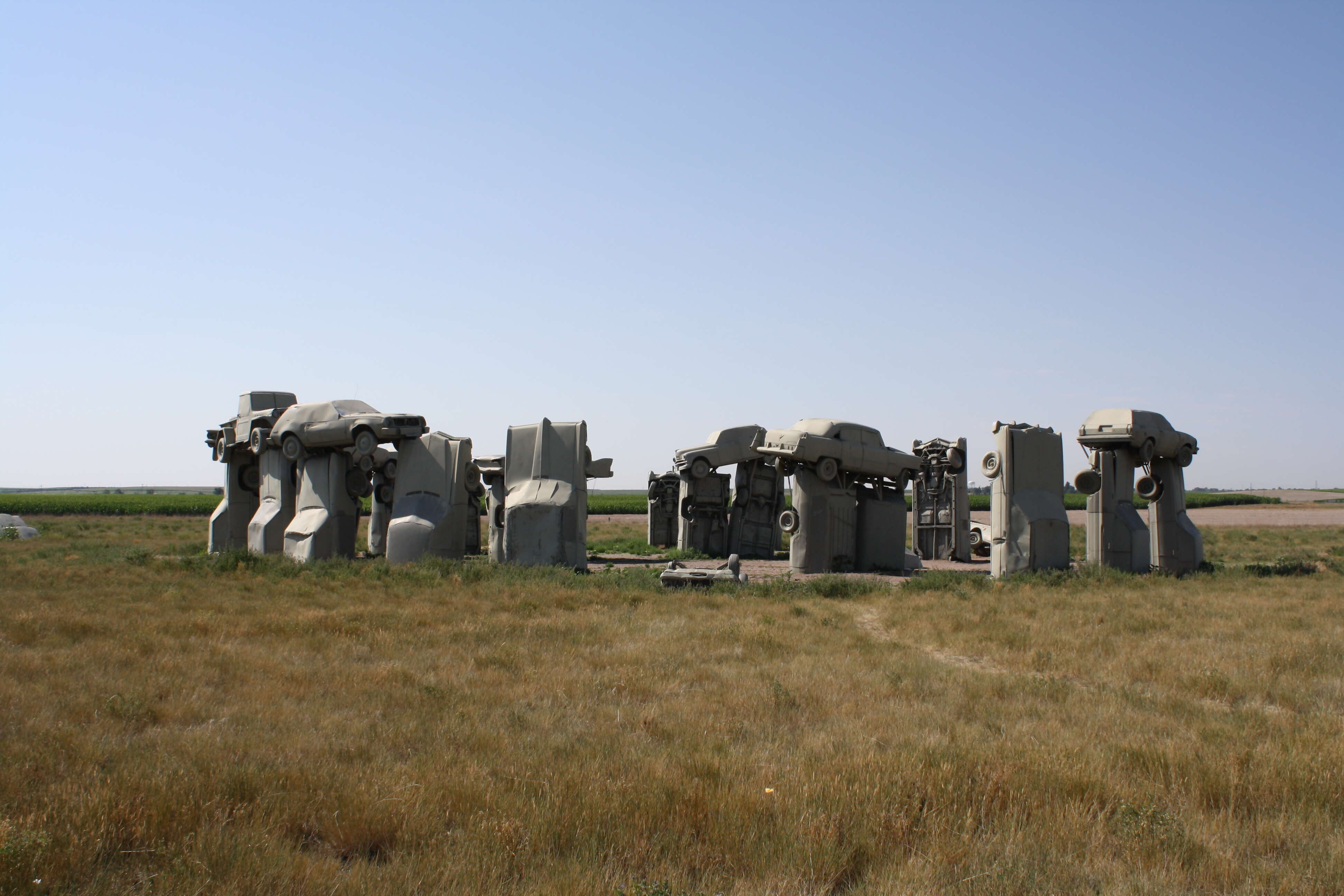 See a replica of Stonehenge made from old cars at Carhenge