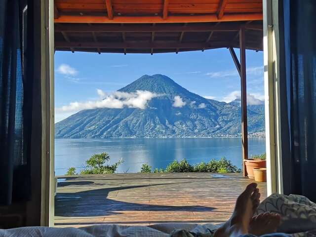 If you don’t associate volcanoes with tranquility, you probably haven’t stayed here