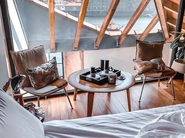 Superhost Miguel’s bright apartment puts the Douro River between you and the crowds of Porto