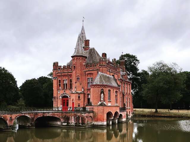 Once you cross the cobblestone bridge, you’re medieval royalty