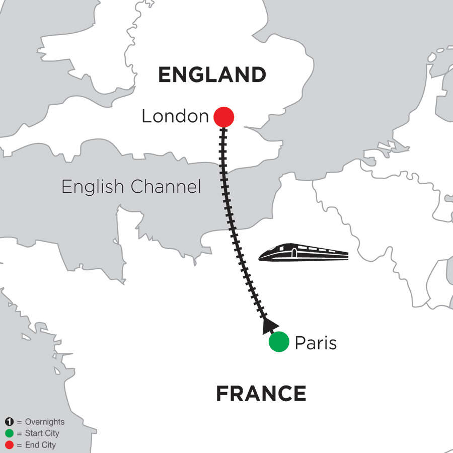 5 Nights Paris & 2 Nights London