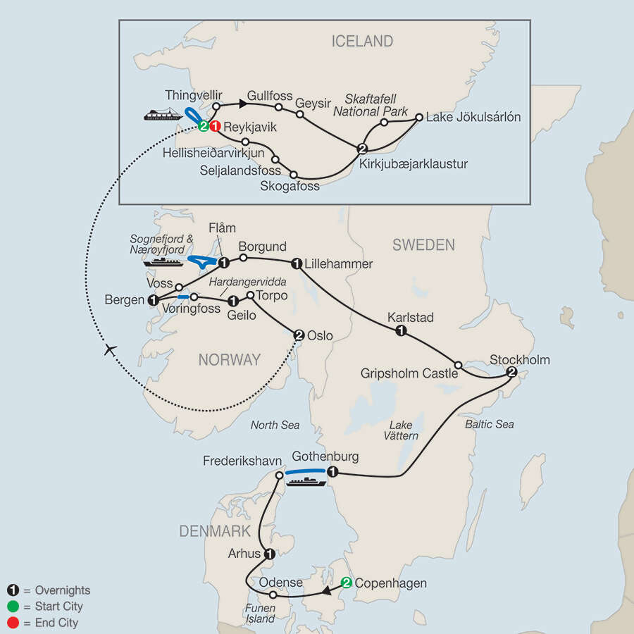 The Scandinavian with Iceland