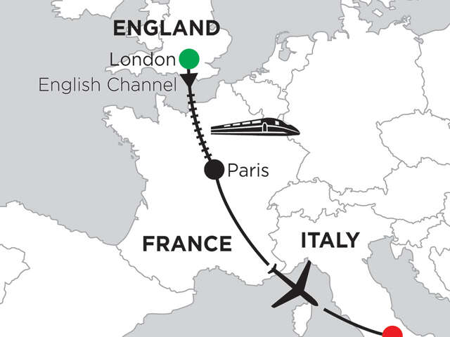 5 Nights London, 4 Nights Paris & 4 Nights Rome