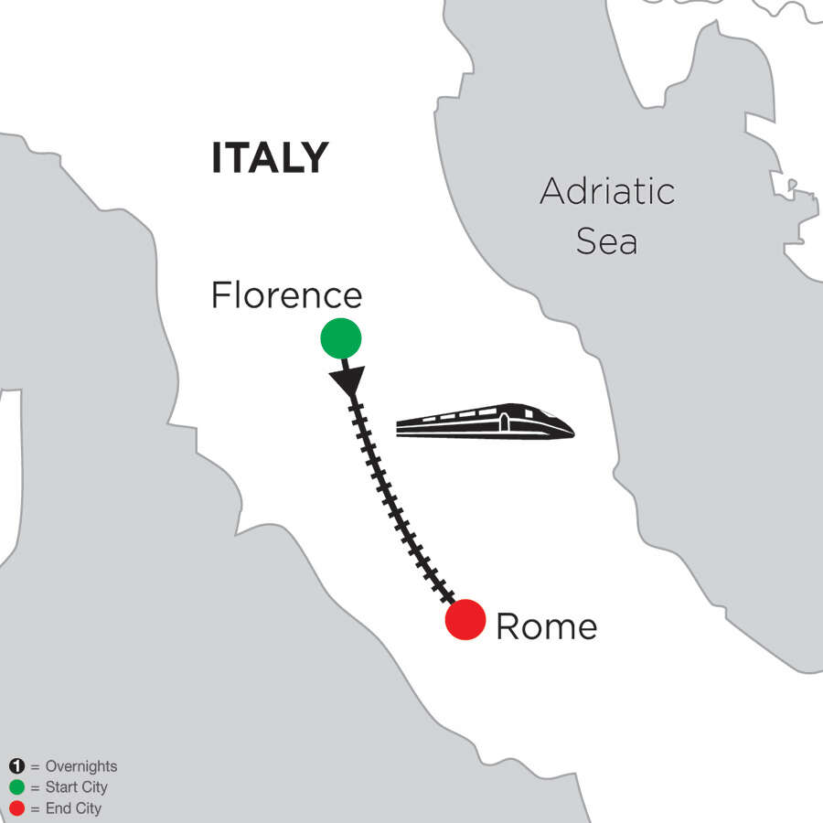 2 Nights Florence & 5 Nights Rome