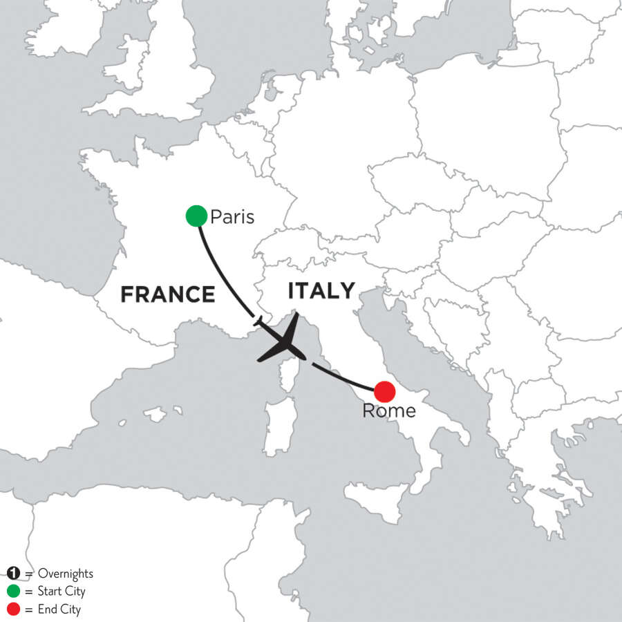 3 Nights Paris & 5 Nights Rome