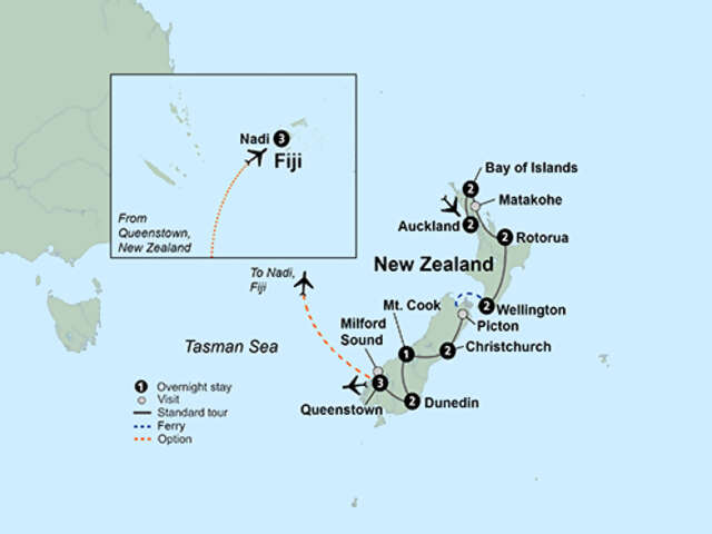 Exploring New Zealand's Wonders featuring the North & South Islands