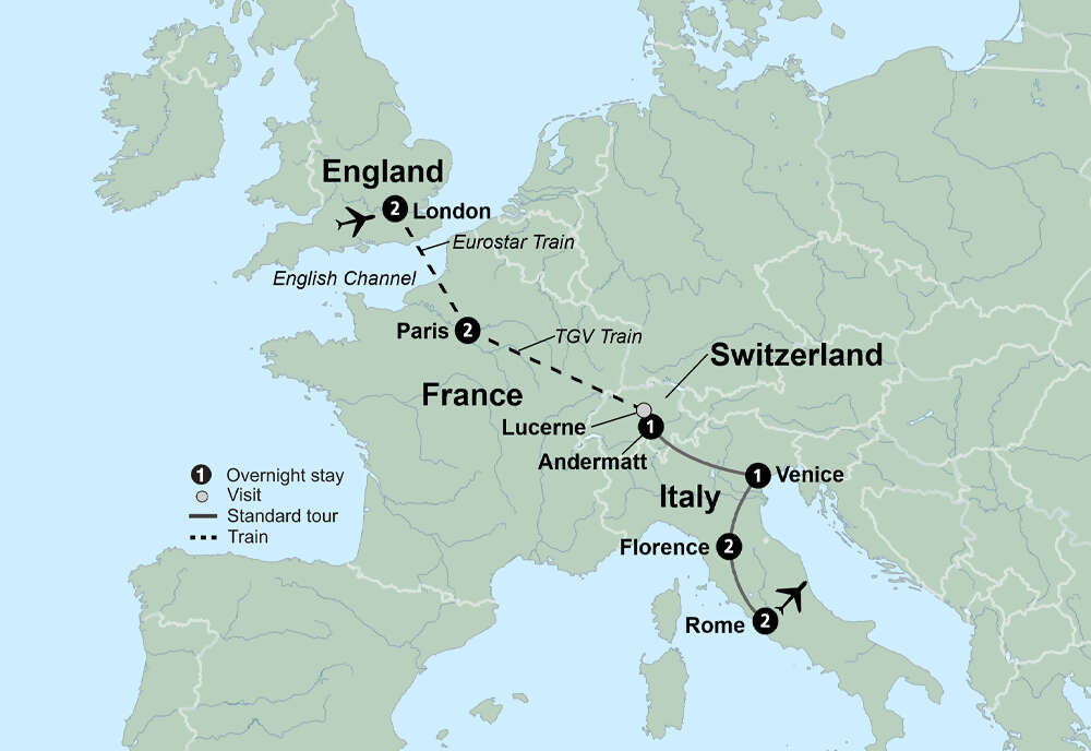 Treasures of Europe from London to Rome