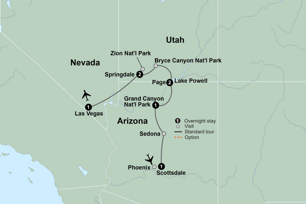 Canyon Country featuring Arizona & Utah