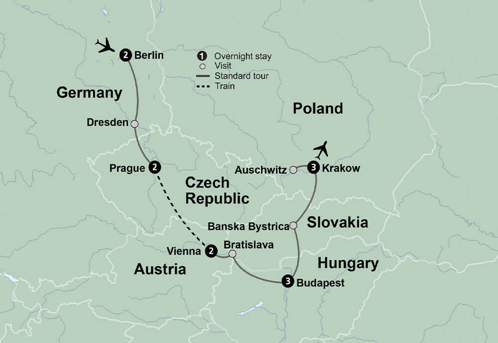 Majestic Cities of Central & Eastern Europe featuring Berlin, Prague, Vienna, Budapest & Krakow