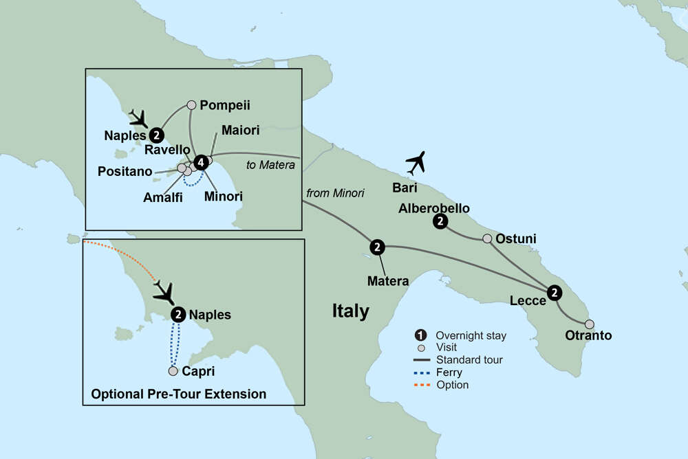 Italy: Amalfi Coast to Puglia