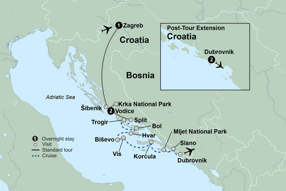 Croatia & Its Islands Small Ship Cruising on the Adriatic Coast