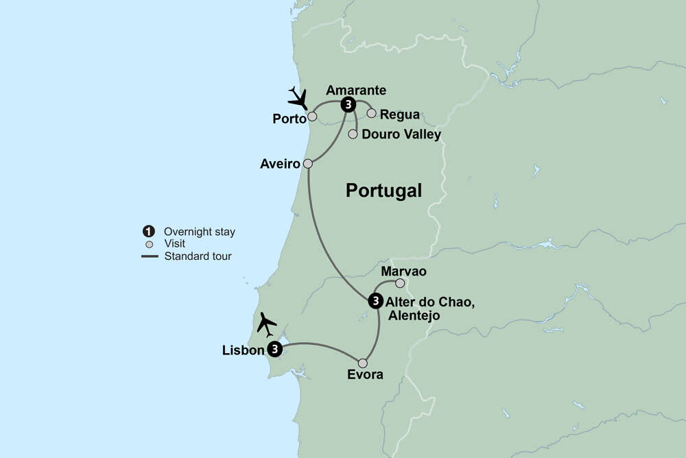 Portugal's Old-World Charms featuring Douro Valley, Alentejo & Lisbon