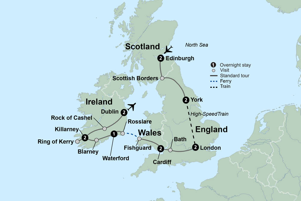 Exploring Britain & Ireland featuring the Royal Edinburgh Military Tattoo