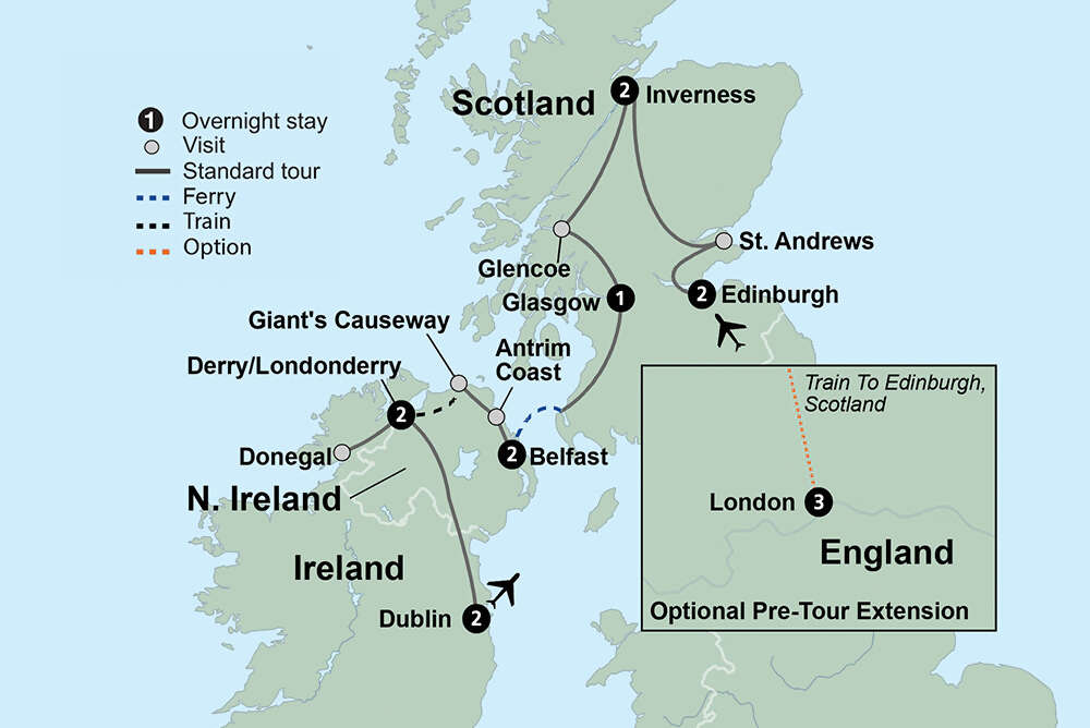 Exploring Scotland & Ireland featuring The Royal Edinburgh Military Tattoo