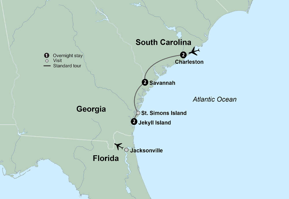 Southern Charm featuring Charleston, Savannah, and Jekyll Island